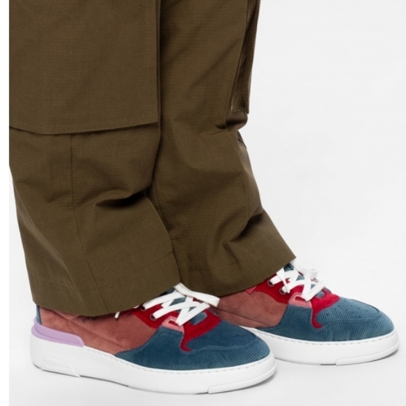 GIVENCHY WING Multicolor Cord Velvet Sneakers Size 39 - Picture 1 of 16